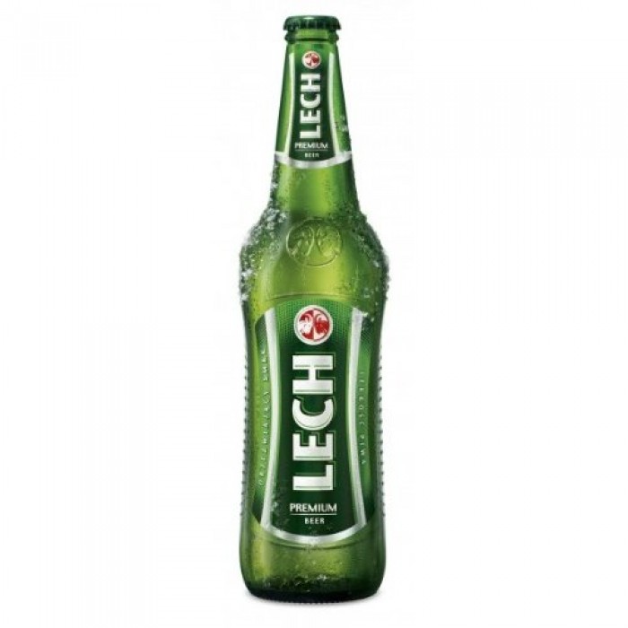 Polish beer LECH 5% bottle 0.5L