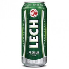 Polish beer LECH 4.8% can 0.5L