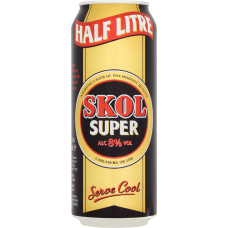 SKOL SUPER strong beer 8% can 0.5L