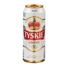 Polish beer TYSKIE 5% can 0.5L