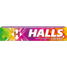 HALLS fruit flavour mix colours 33.5g
