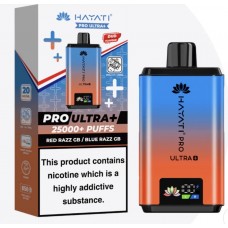 HAYATI pro ultra+ red razz GB/blue razz GB 25k puffs