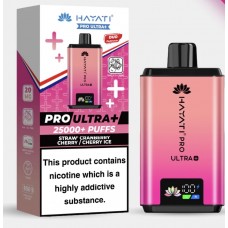 HAYATI pro ultra+ strawberry cranberry cherry/cherry ice 25k puffs