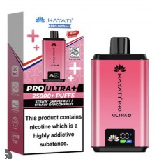HAYATI pro ultra+ strawberry grapefruit/strawberry dragon fruit 25k puffs