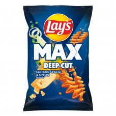LAYS crisps max deep cut cheese and onion 120g 