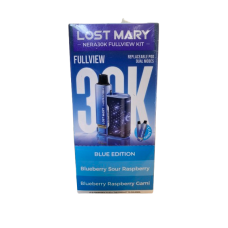 LOST MARY Nera30k blue edition: blueberry sour raspberry, blueberry raspberry gami 30k puffs