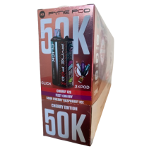 PYNE POD vapes cherry edition: cherry ice, fizzy cherry, sour cherry raspberry ice 50k puffs 