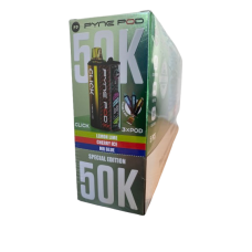 PYNE POD vapes special edition: lemon lime, cherry ice, Mr blue 50k puffs 