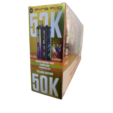 PYNE POD vapes yellow edition: mango passion fruit, lemon lime, pineapple ice 50k puffs