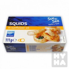 SUN & SEA squids in sunflower oil 111g