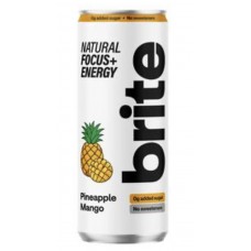 BRITE natural energy drink pineapple mango 0.33L