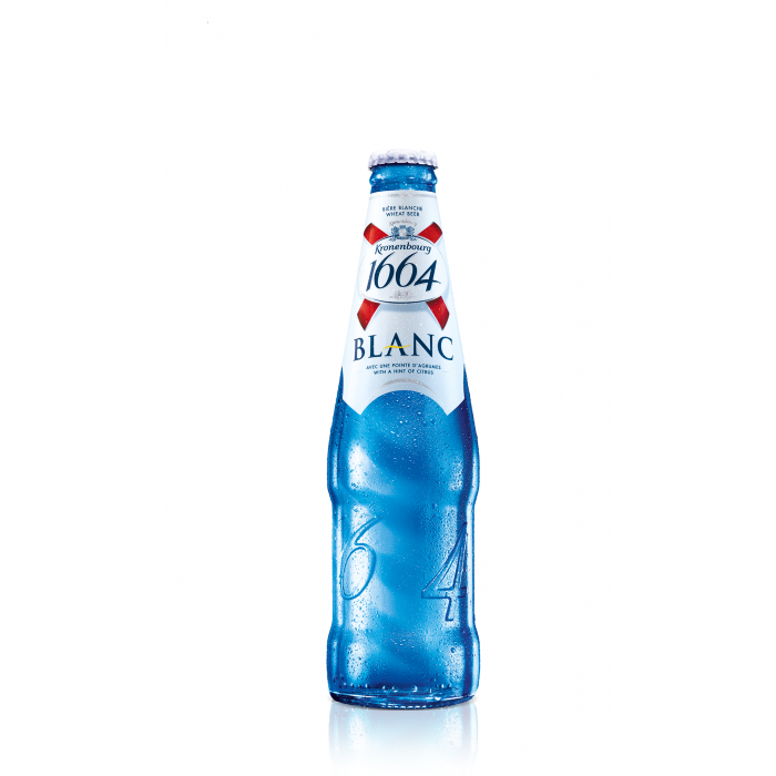 KRONENBOURG 1664 blanc non alcohol bottle 0.33L
