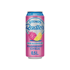 UTENOS radler 0% raspberry citrus 500ml