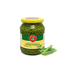 KKF pickled green peas rinktiniai 690g